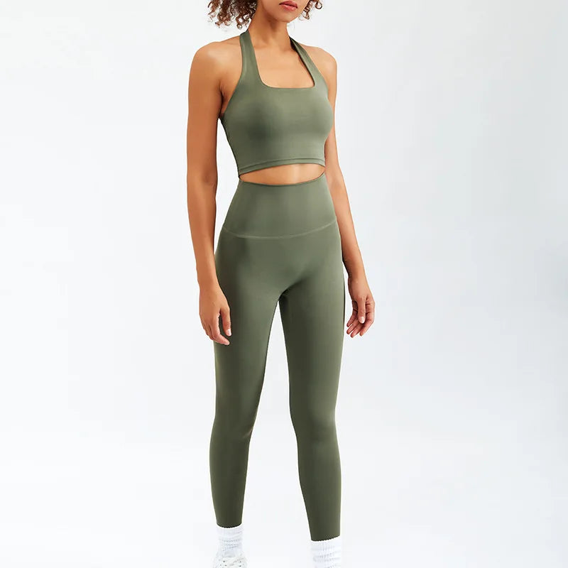 2/3PCS Sport Yoga Set Soft And High Waist Fitness Gym Suit Sportwear Women Set Workout Clothes For Women Tracksuit