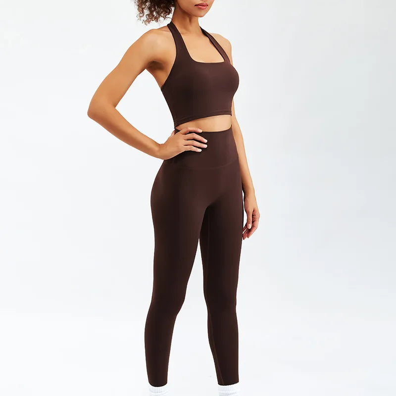 2/3PCS Sport Yoga Set Soft And High Waist Fitness Gym Suit Sportwear Women Set Workout Clothes For Women Tracksuit