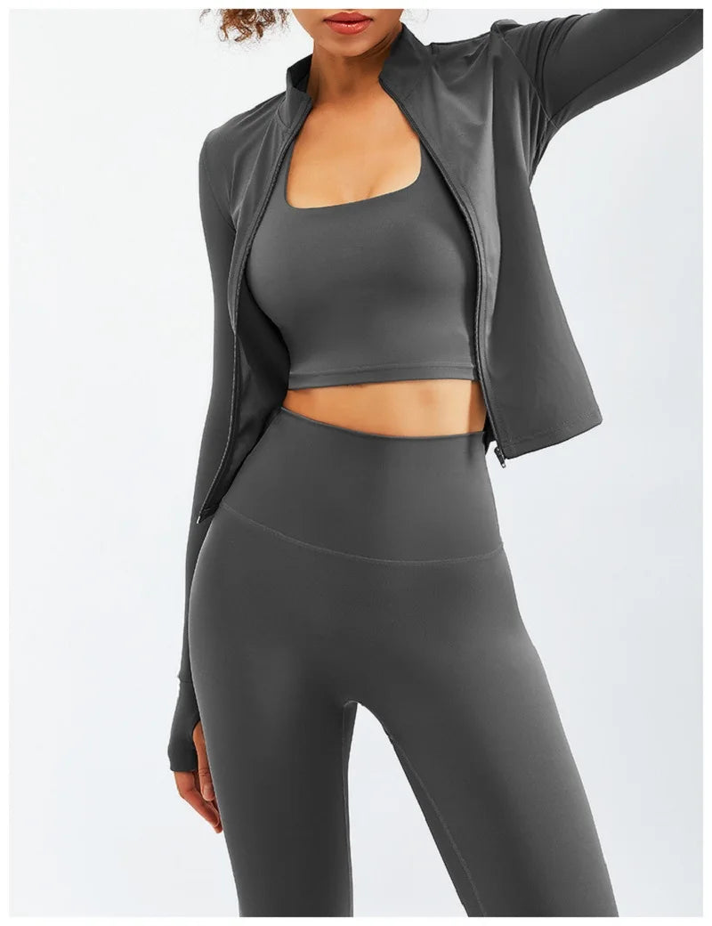 2/3PCS Sport Yoga Set Soft And High Waist Fitness Gym Suit Sportwear Women Set Workout Clothes For Women Tracksuit