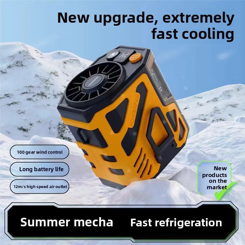 Portable Waist Fan 10000mAh Rechargeable Waist Clip Fan USB Rechargeable Sports Cooler Fan for Outdoor Sports Travel