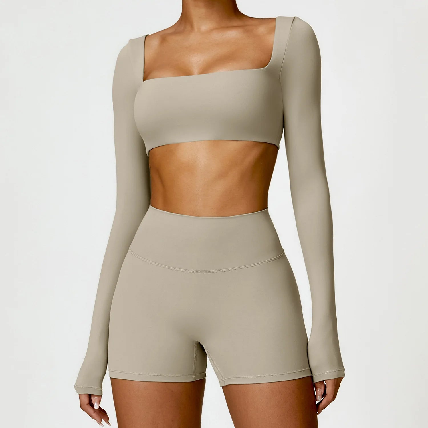 Women’s quick-dry yoga set with leggings and top