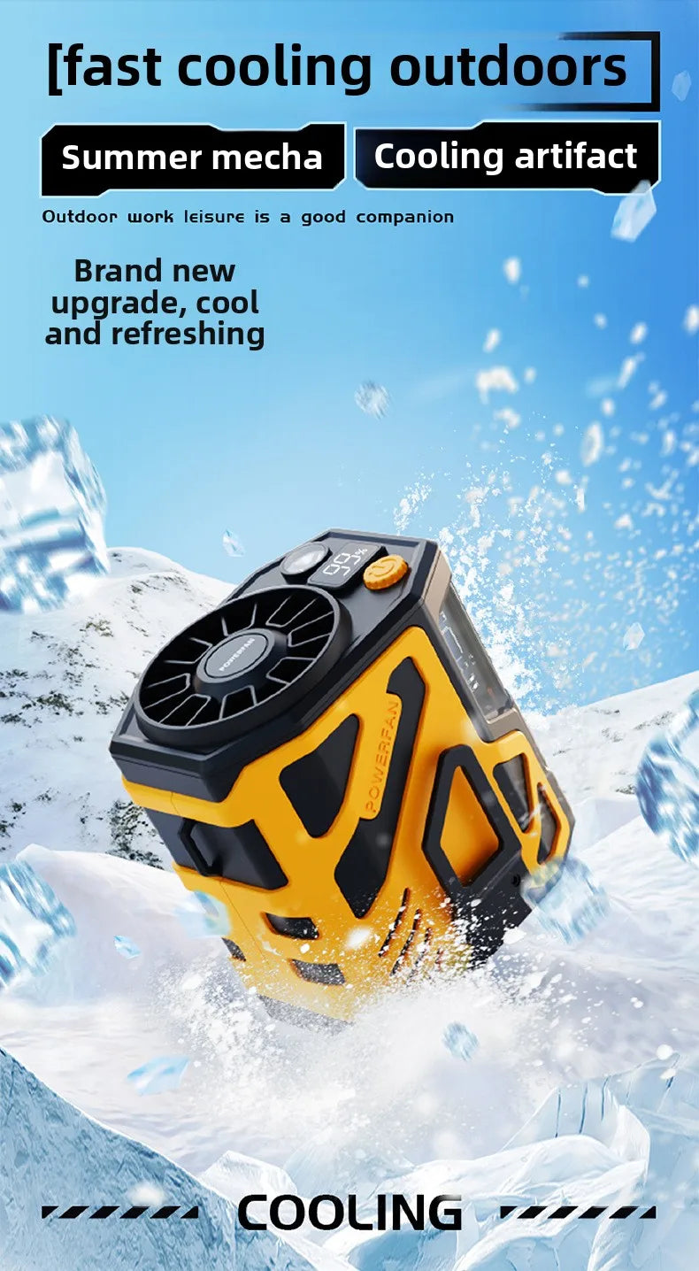 Portable Waist Fan 10000mAh Rechargeable Waist Clip Fan USB Rechargeable Sports Cooler Fan for Outdoor Sports Travel