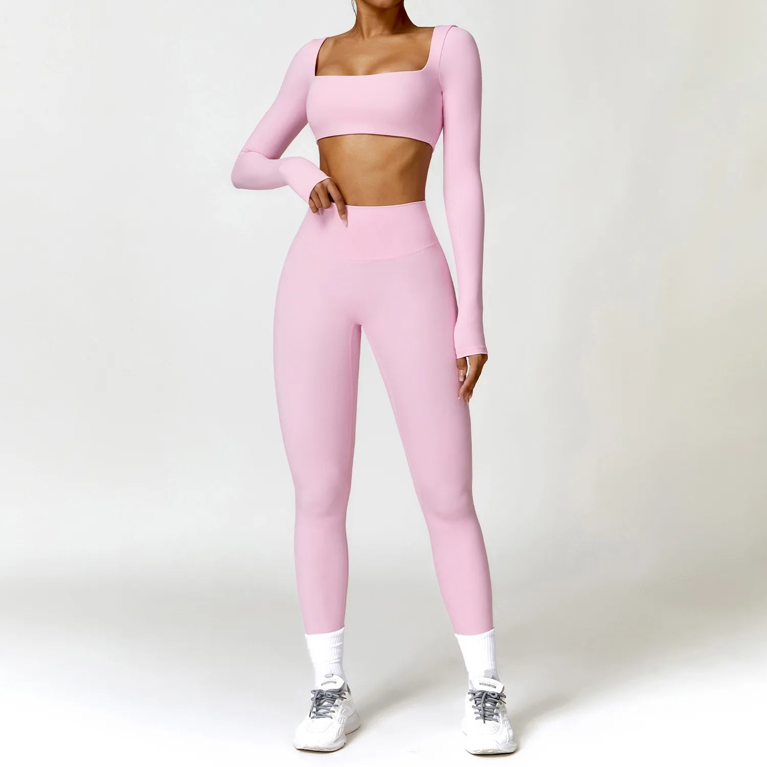 Women’s quick-dry yoga set with leggings and top