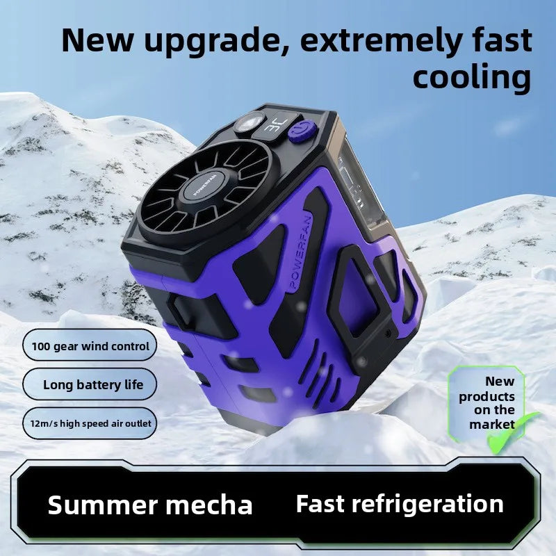 Portable Waist Fan 10000mAh Rechargeable Waist Clip Fan USB Rechargeable Sports Cooler Fan for Outdoor Sports Travel