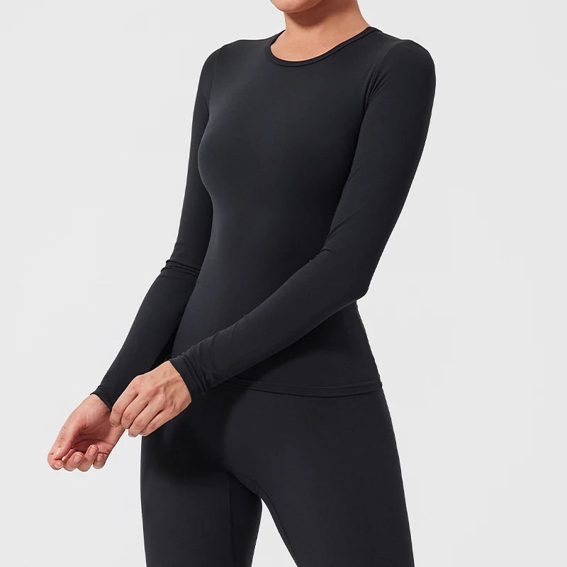 Ctenkevet Sports Long Sleeved Shirts Women Casual Outdoor Top Gym Fitness Wear T-shirt