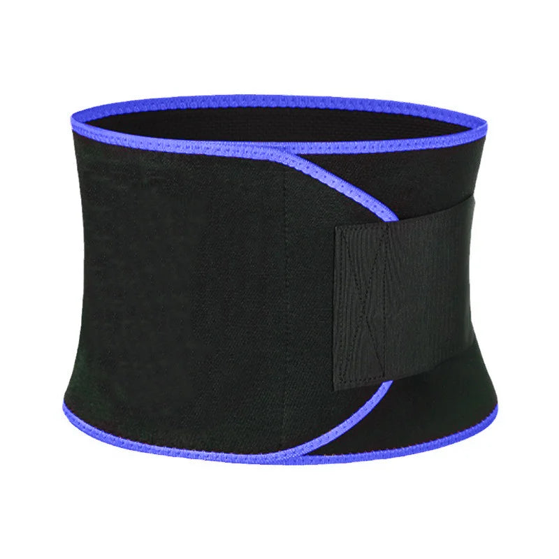 Adjustable neoprene sports waist support belt with lumbar compression