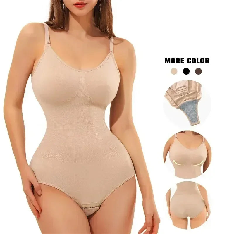 Dropship Shapewear Bodysuits Woman Binders Body suit Full Body Shapers Corset Tummy Control Slimming Sexy Push Up Bra Thongs