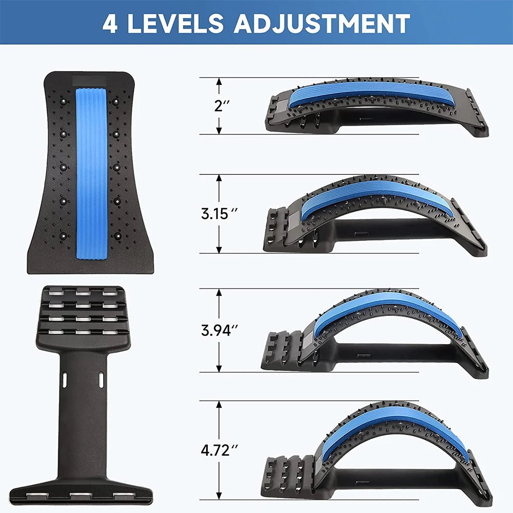 Lower back pain relief device with ergonomic design