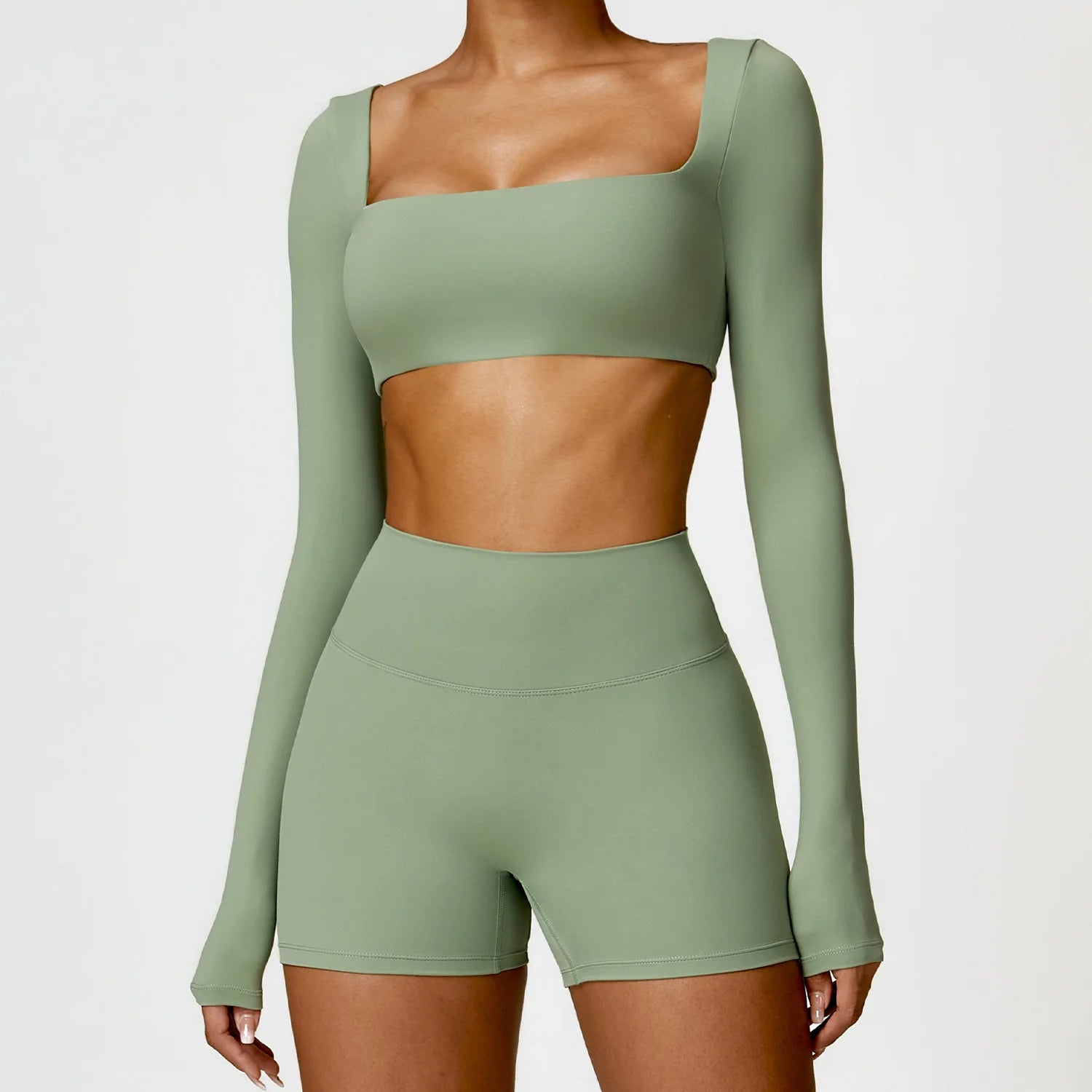 Women’s quick-dry yoga set with leggings and top