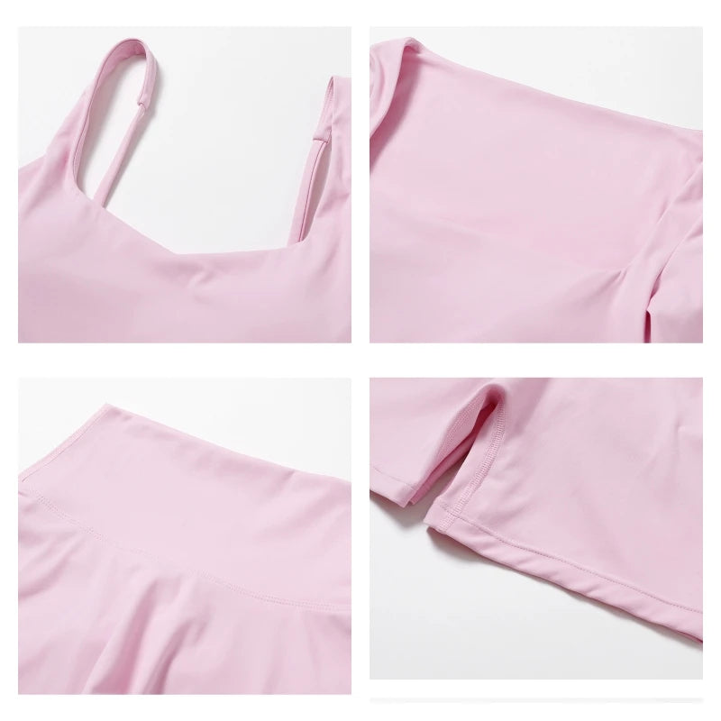 Women’s quick-dry yoga set with leggings and top