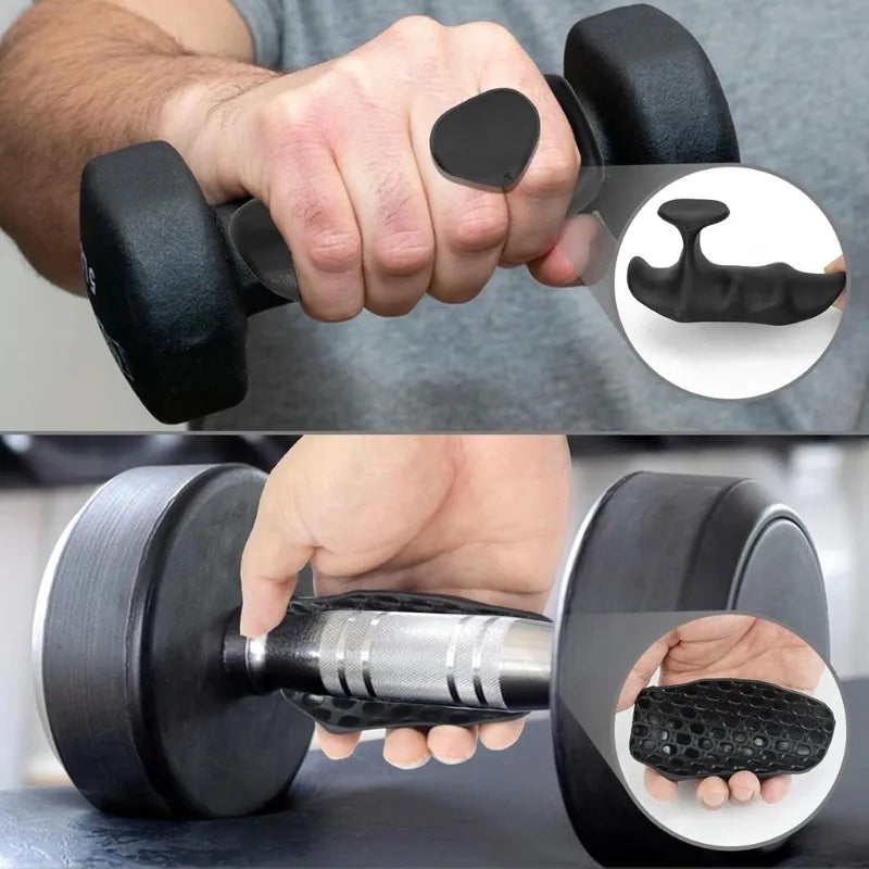 Anti-Slip Hand Grips for Weight Lifting Pull-Ups Gym Training Unisex Ergonomic Rubber Hand Palm Protector