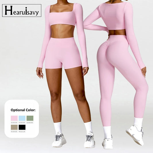 Women’s quick-dry yoga set with leggings and top