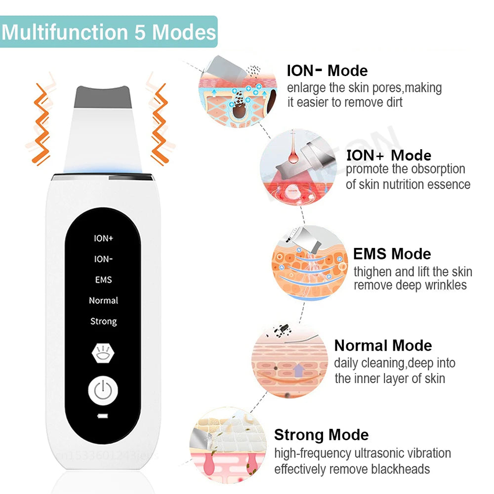 Ultrasonic Skin Scrubber Blackhead Remover