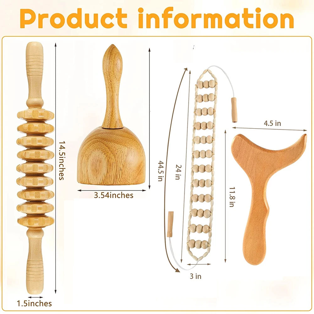 Wood Body Massage Tools