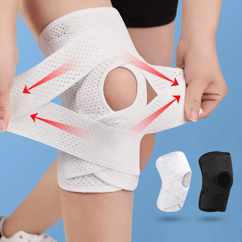 1PC Sports Kneepad Men Women Pressurized Elastic Knee Pads Knee Support Joints Protector