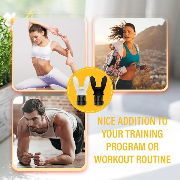 Adjustable resistance lung trainer