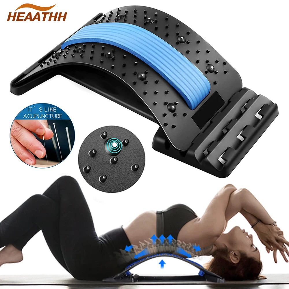 Adjustable Back Stretcher Waist Therapy Shoulder Back Pain Relief