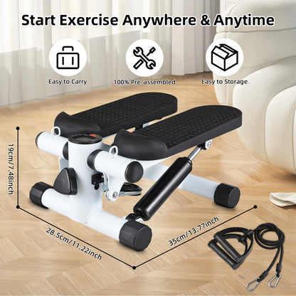 Mini Stepper with Resistance Bands