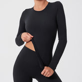 Women’s long sleeve gym shirt for workouts