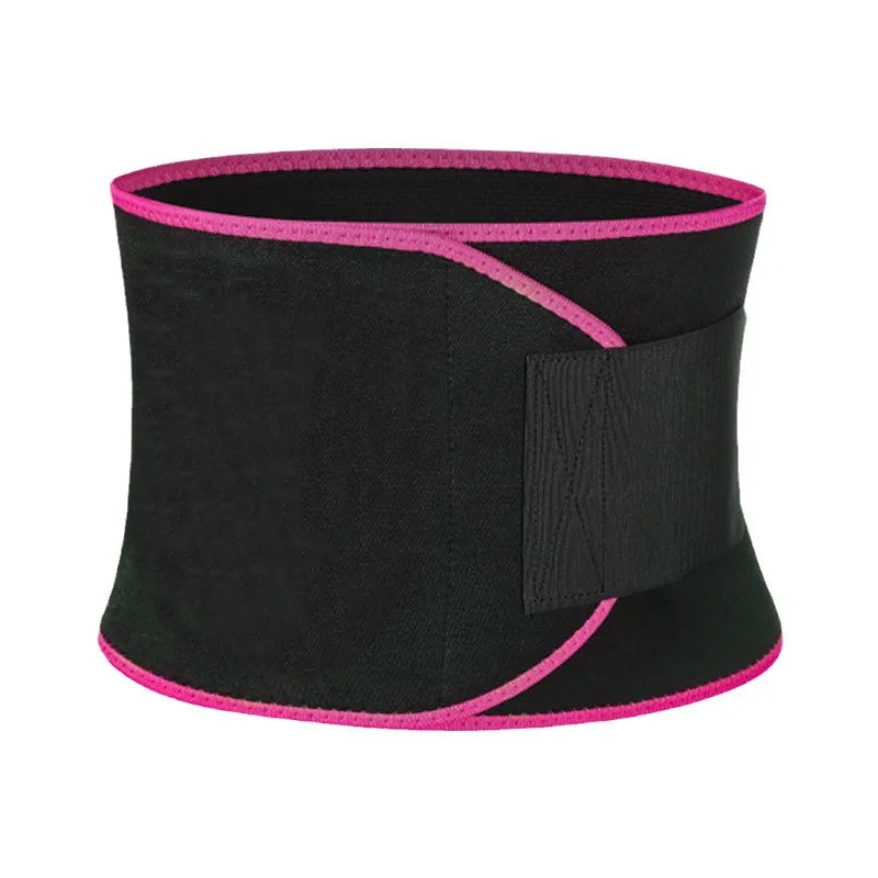 Adjustable neoprene sports waist support belt with lumbar compression
