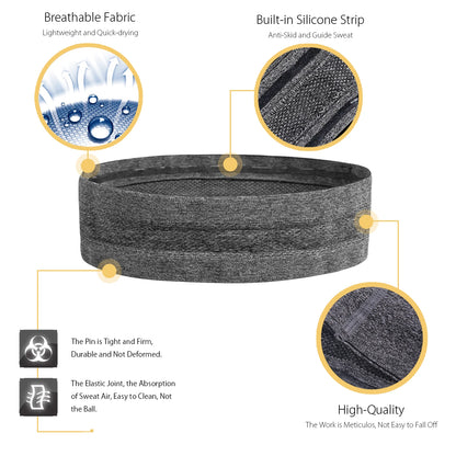 Non-Slip Workout Sweatband Headband