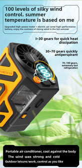 10000mAh Portable Waist Fan