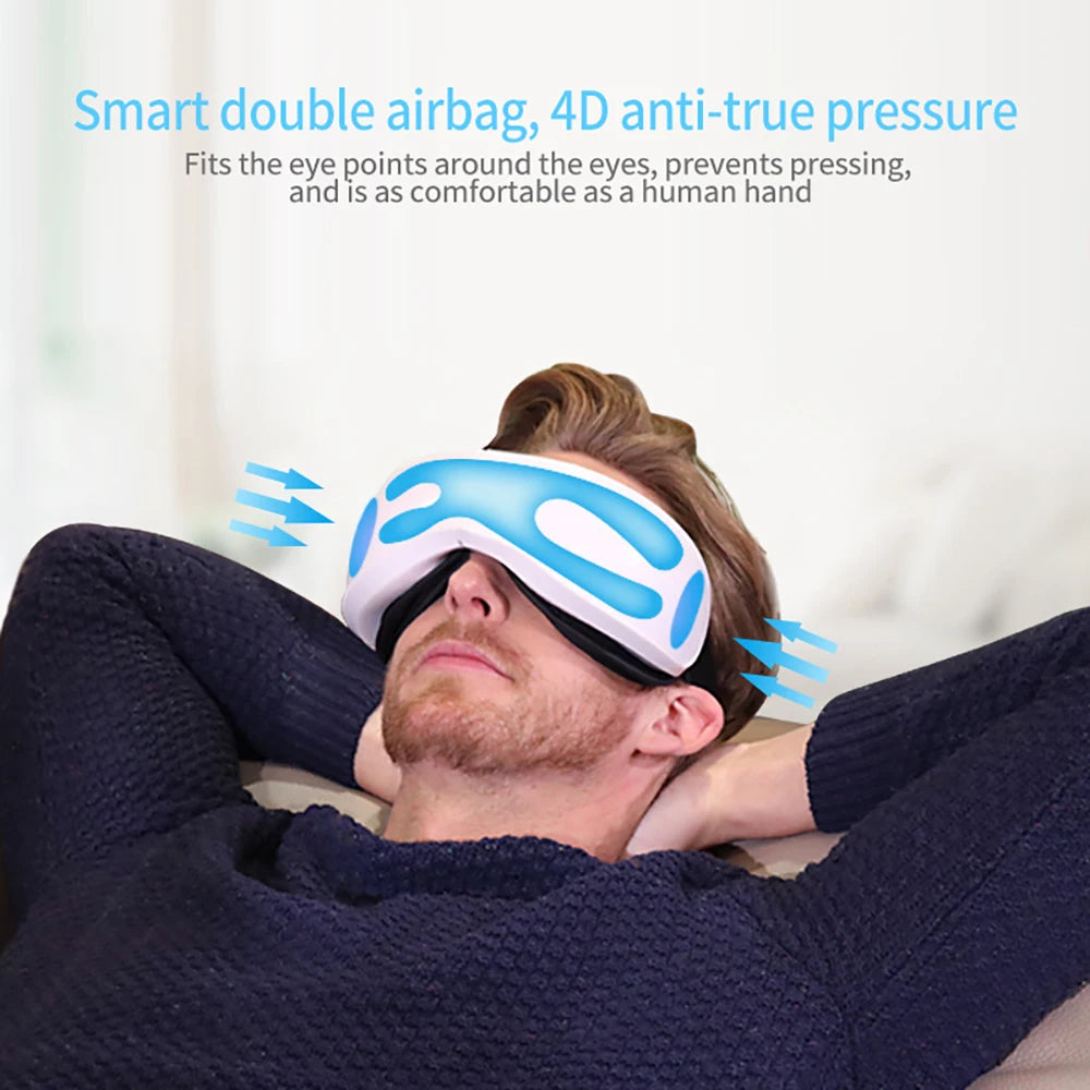 Smart Eye Massage Instrument Vibration Eye Care Massager Airbag Compress Bluetooth Music Eye Relax Fatigue Massage Sleep Mask