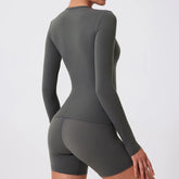 Women’s long sleeve gym shirt for workouts