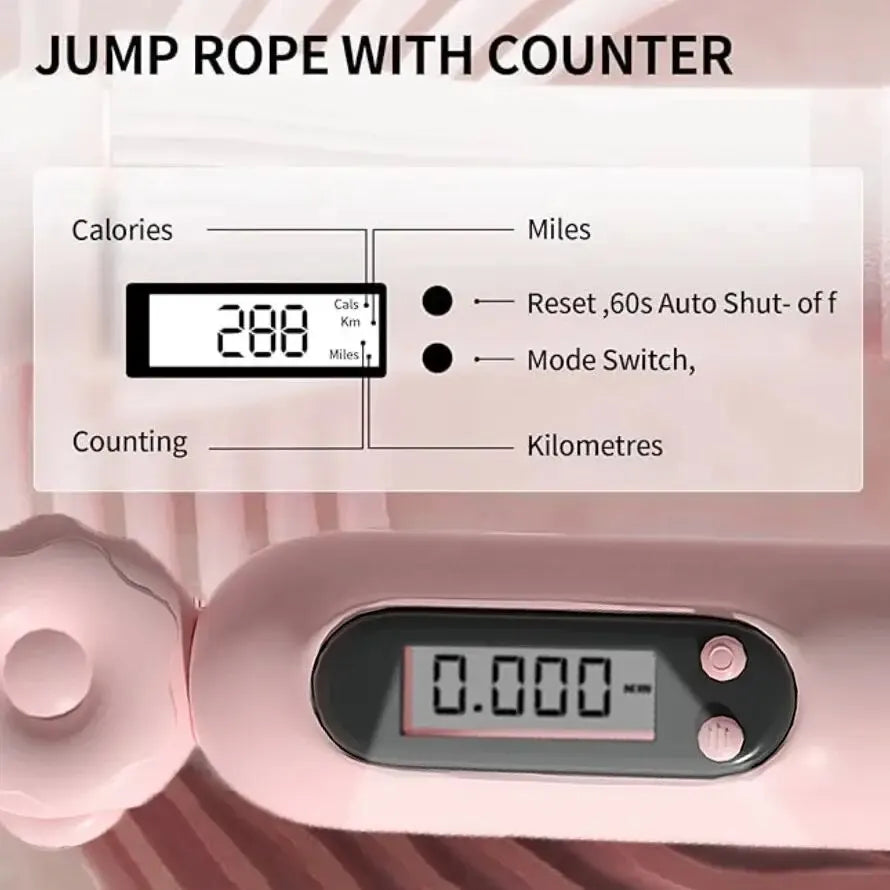 Adjustable Skipping Rope with Calorie Counter