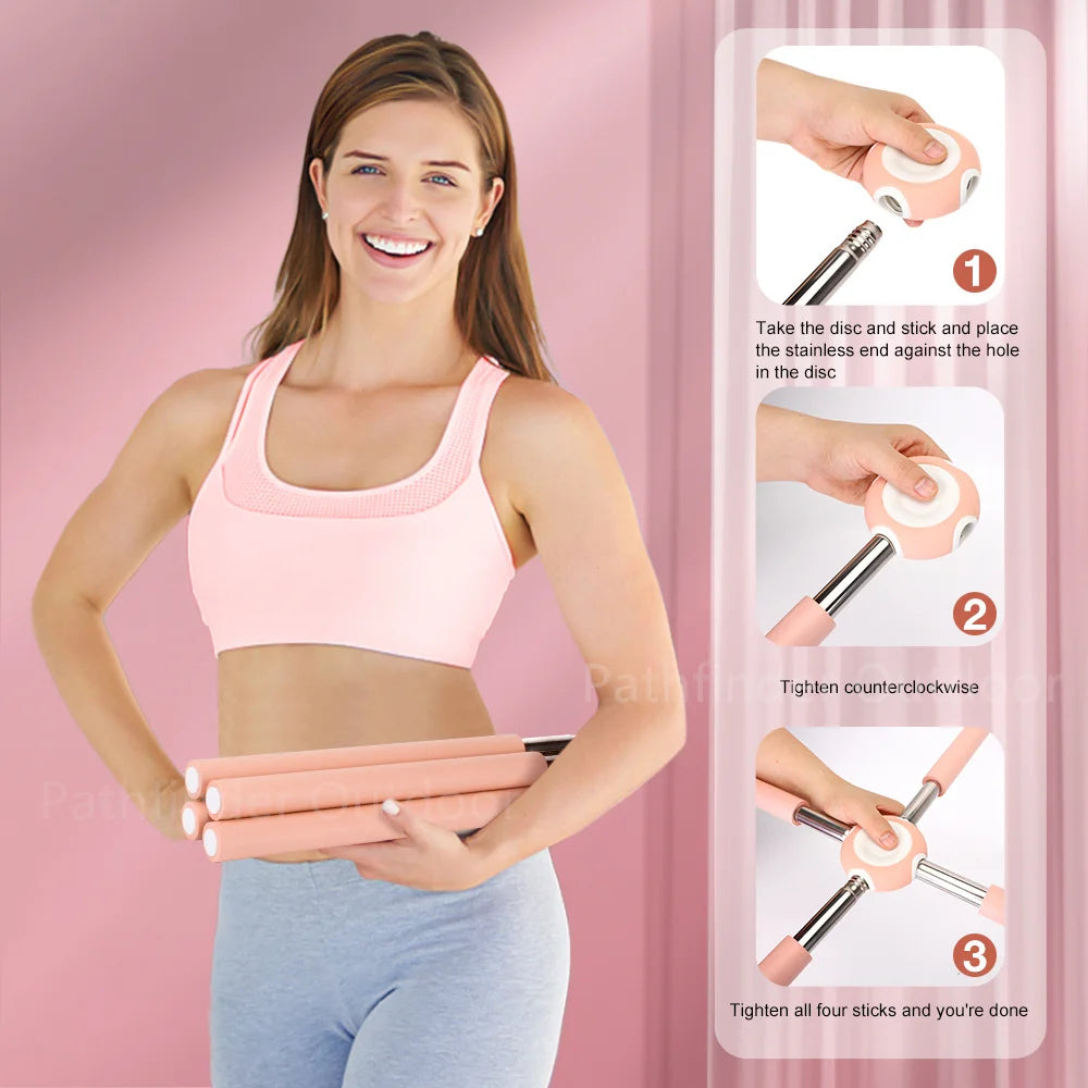 Adjustable Yoga Hunchback Corrector Stainless Steel Body Stick