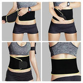 Adjustable neoprene sports waist support belt with lumbar compression