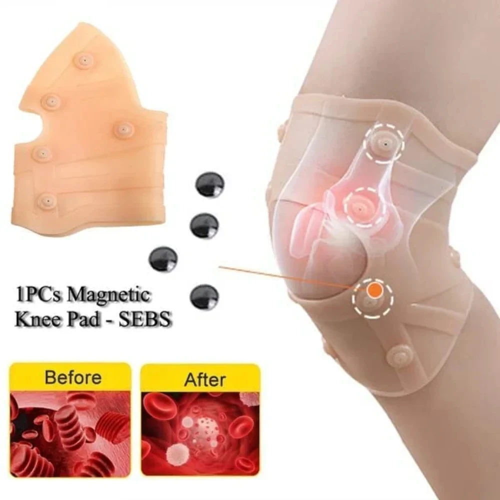 Magnetic therapy knee pad for arthritis pain relief