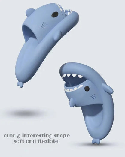 Summer Shark Slippers Women Slides Men Bathroom Flip Flops Home Anti-Skid Flat Shoes Outdoor Slipper Children's Funny Sandals