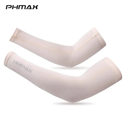 PHMAX Cycling Arm Sleeves Breathable UV Protection Running Arm Covers Fitness Basketball Elbow Pad Ice Silk Arm Wamrers