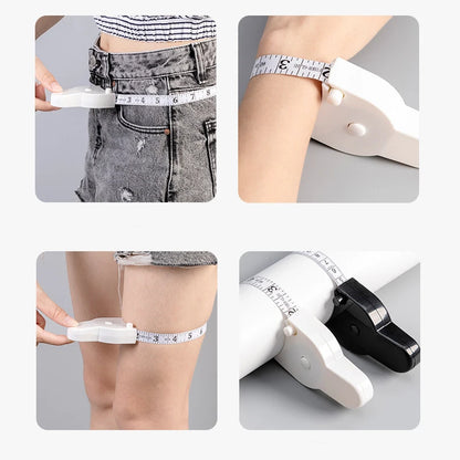 150CM Body Measuring Tape Retractable Body Tape Ruler Dual Sided Metric Meter Ruler Fat Weight Loss Fitness Accurate Tool