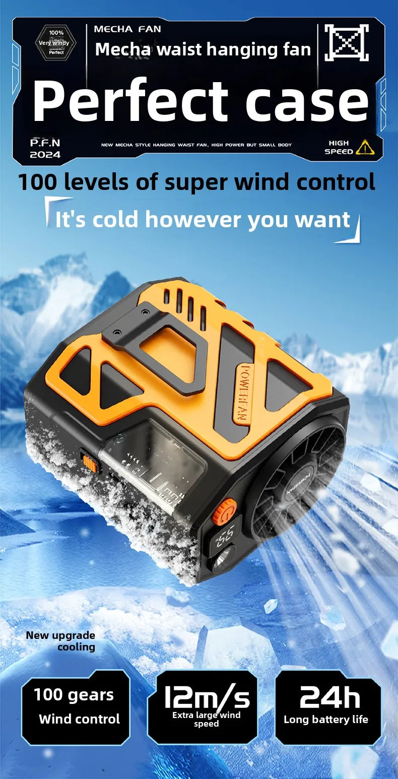 10000mAh Portable Waist Fan