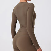 Women’s long sleeve gym shirt for workouts