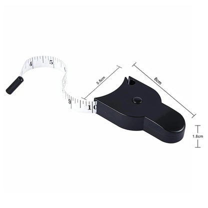 150CM Body Measuring Tape Retractable Body Tape Ruler Dual Sided Metric Meter Ruler Fat Weight Loss Fitness Accurate Tool