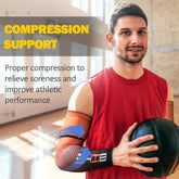 Cooling compression arm sleeves with UPF 50+ sun protection