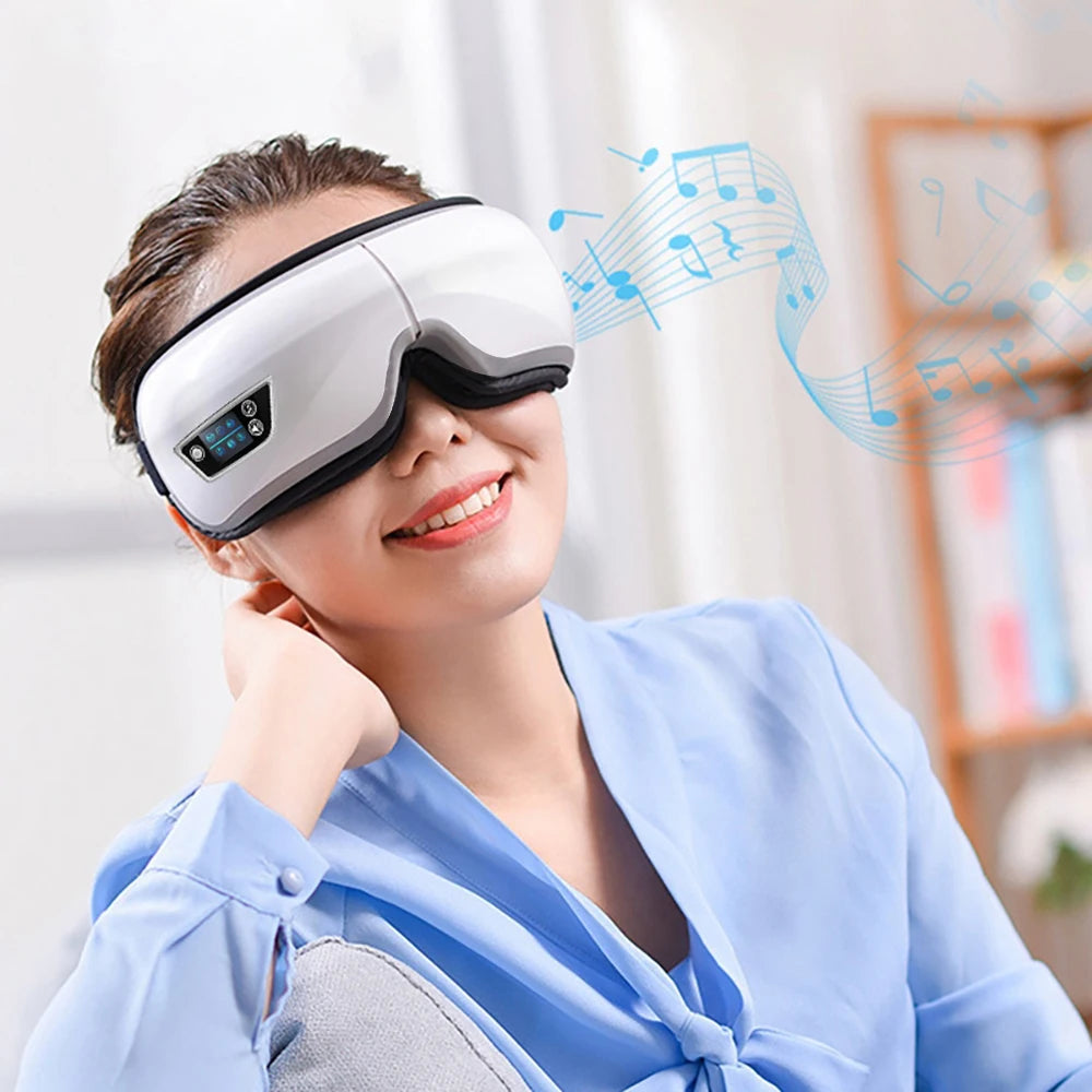 Smart Eye Massage Instrument Vibration Eye Care Massager Airbag Compress Bluetooth Music Eye Relax Fatigue Massage Sleep Mask