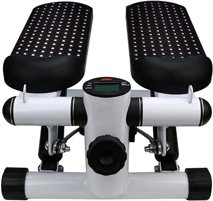 "Twisting Action Mini Stepper with Wide Anti-Slip Pedals"