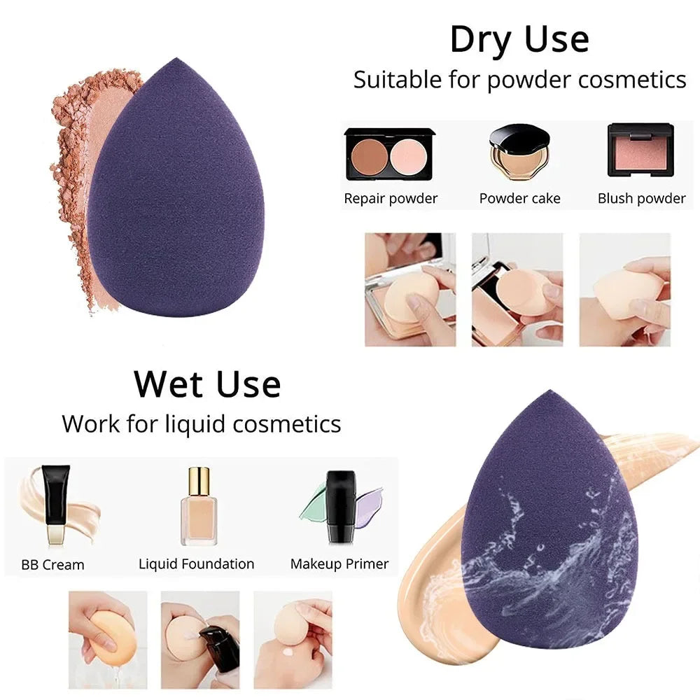 12pcs Makeup Sponges Beauty Blender Cosmetic Puff Foundation