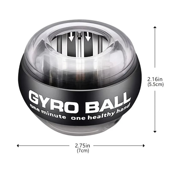 LED Powerball Wrist Trainer Ball Wrist Strengthener Gyro Self-Starting Forearm Trainer Gyro Ball for Strengthening Muscles