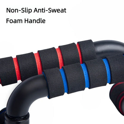 Non-Slip Push Up Bars H-Shaped Support