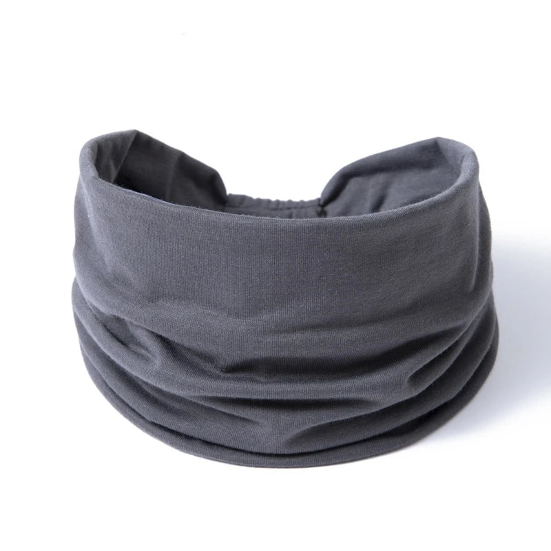 Wide -Side Elastic Band  Woman Yoga Hairbands Solid Color sports Hair Band tie Bandanas Fashion Headband  Headwear Turbans