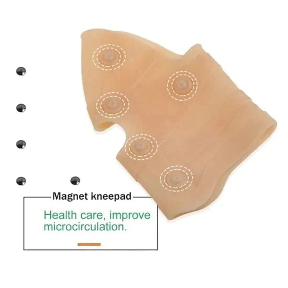 Breathable magnetic knee wrap for daily joint support