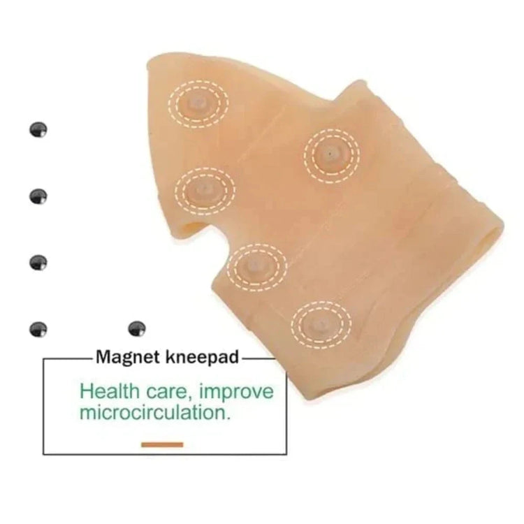Breathable magnetic knee wrap for daily joint support