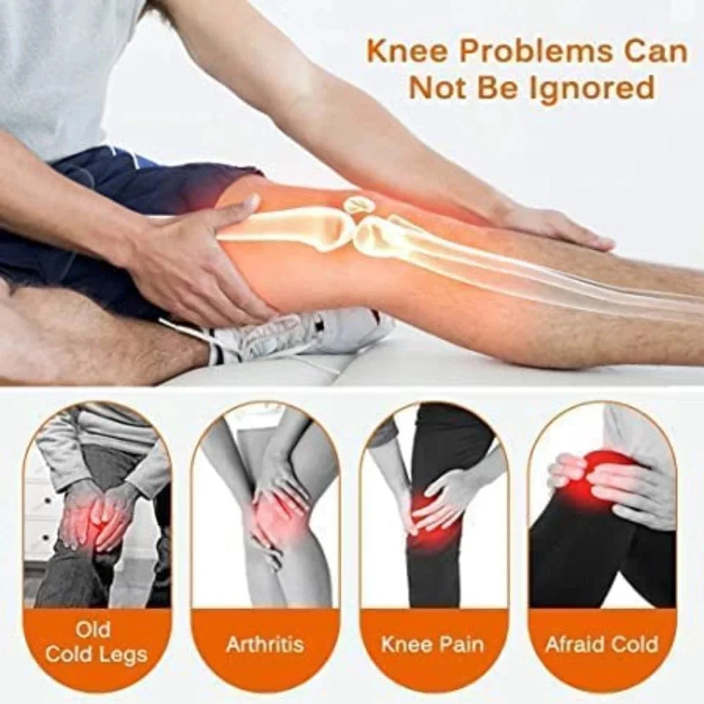 Adjustable knee support brace with magnetic massage