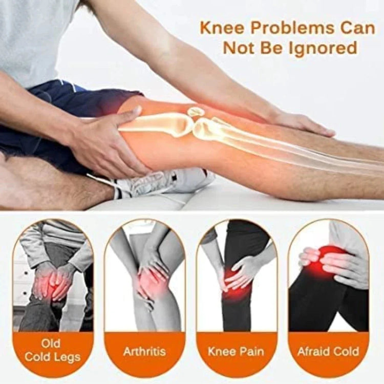 Adjustable knee support brace with magnetic massage