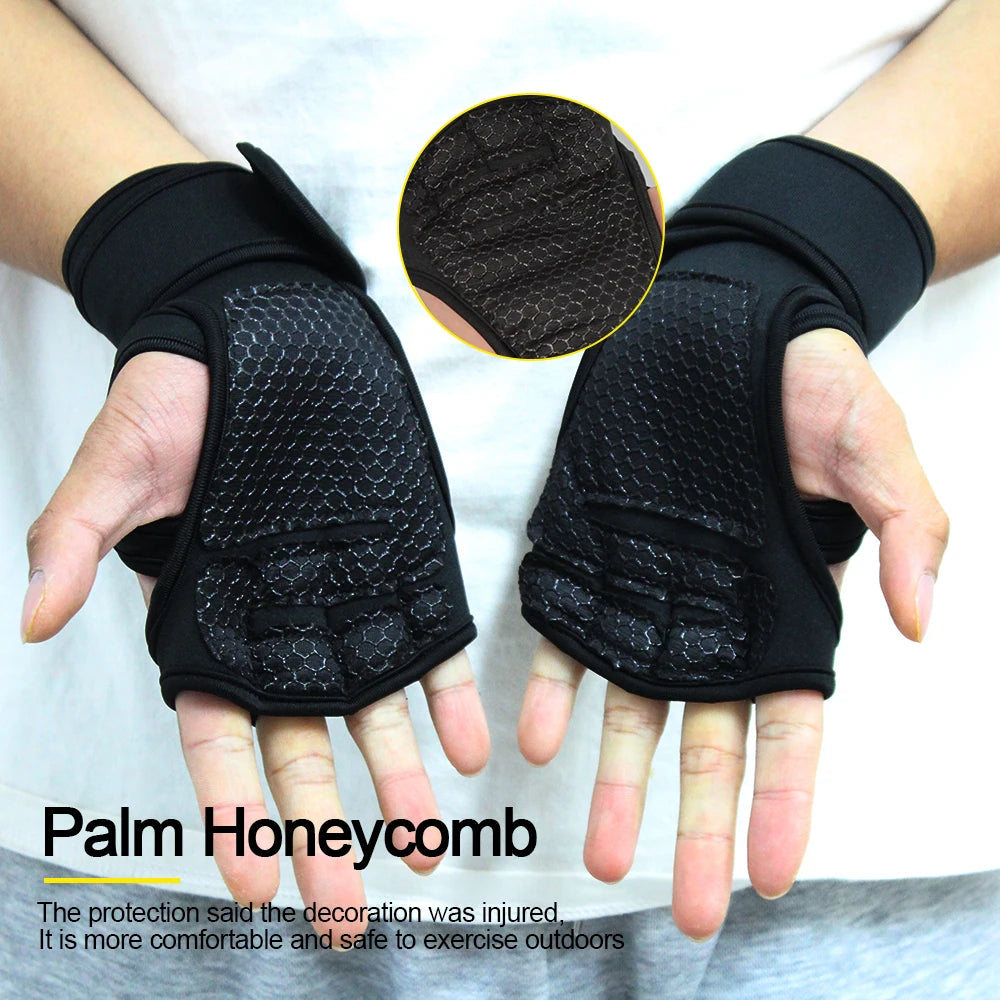 Training Sport Gloves for Men Women Workout Gloves Fitness Body Building Weightlifting Gym Hand Wrist Palm Protector Gloves